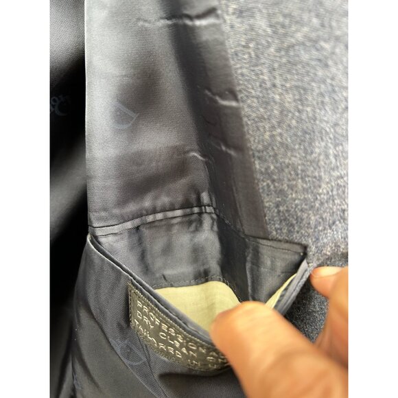 Christian Dior Monsieur Blazer Mens 44R Gray 100% Virgin Wool Tailored Classic - Picture 13 of 16